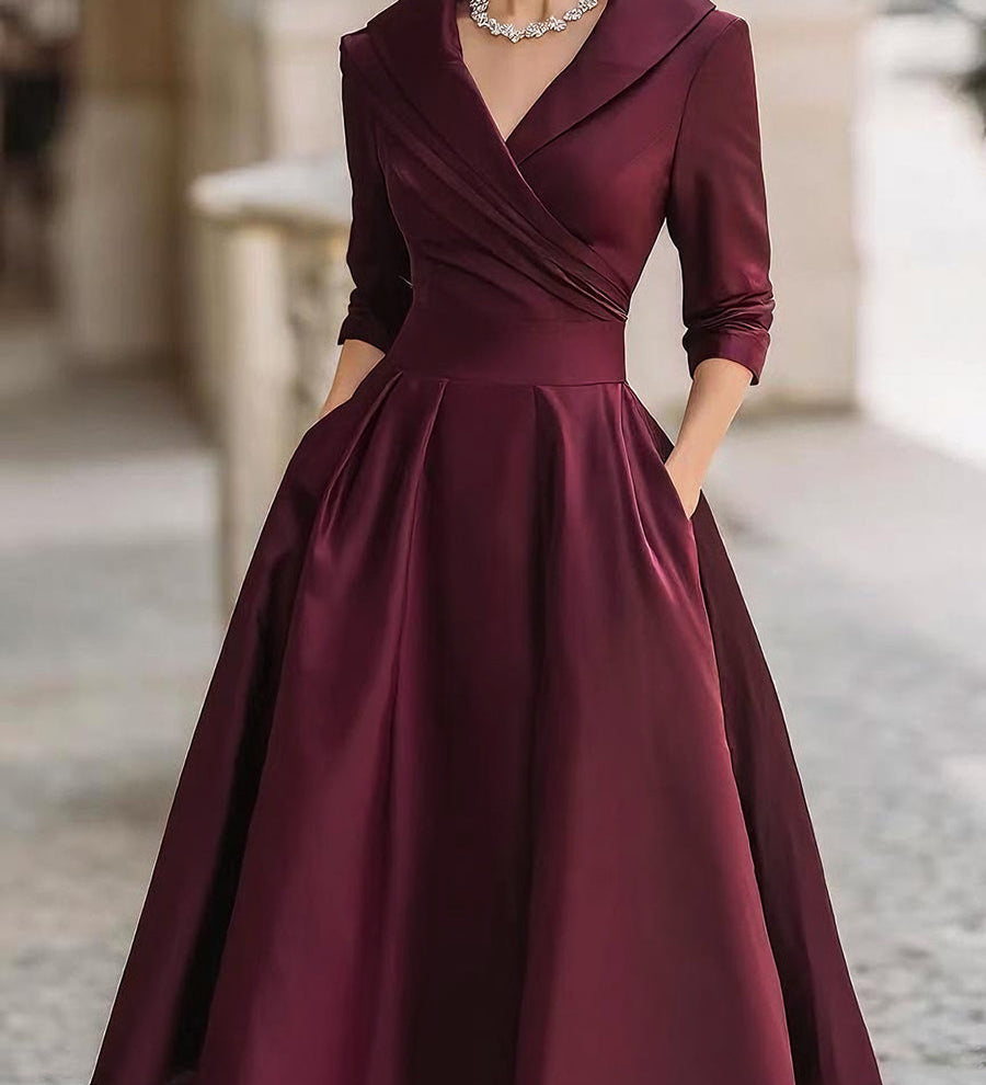 Lea™ - Elegantní midi šaty