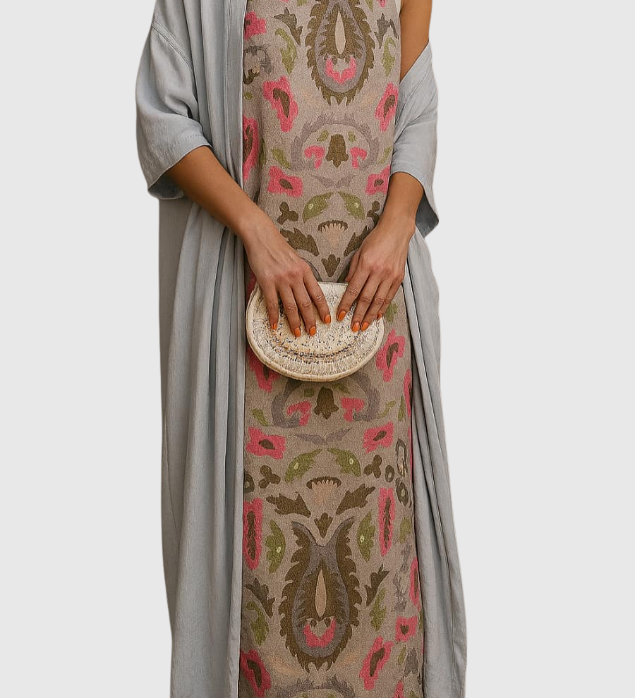 SERAPHINA | Elegantní Dlouhé Šaty s Ladící Štolou pro Výjimečné Příležitosti